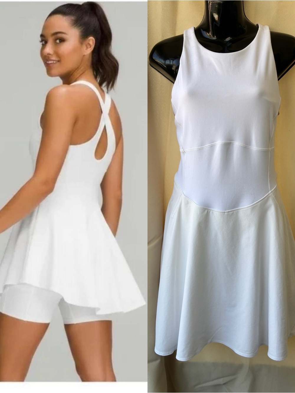 Lululemon Court Crush Tennis Dress White Size 10